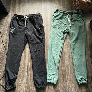 Two pairs of Vanquish Fitness Lifting Club Oversized Joggers Size M